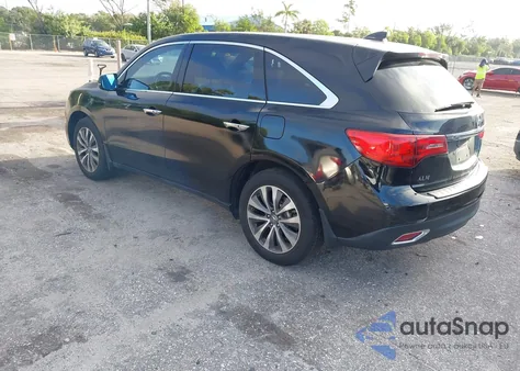2016 Acura Mdx Technology Acurawatch Plus Packages/Technology Package z USA, uszkodzony, nr VIN 5FRYD4H48GB017922